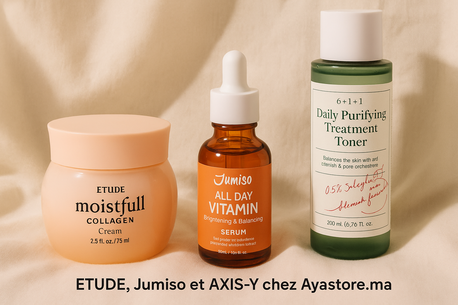 Zoom sur la douceur coréenne : ETUDE, Jumiso et Axis-Y chez Ayastore.ma