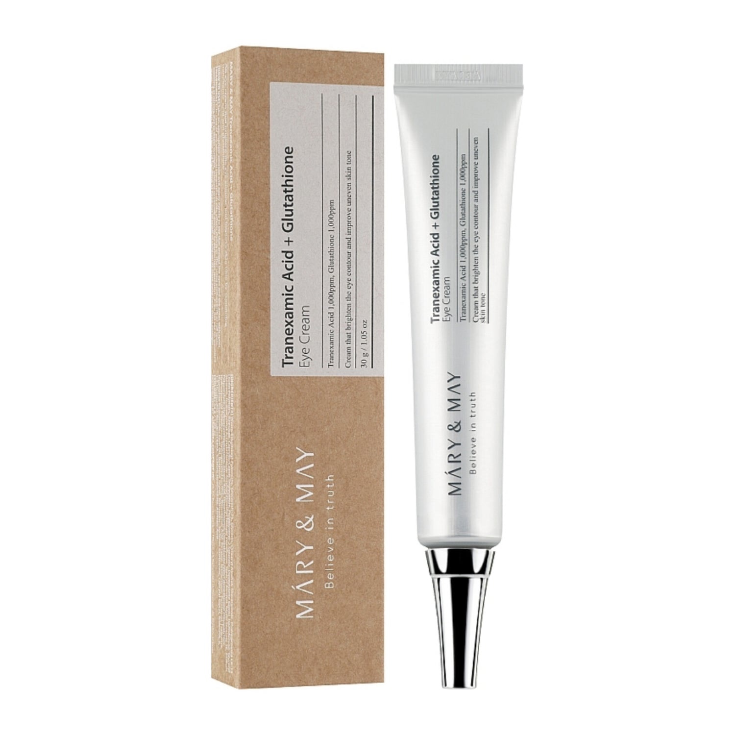 MARY & MAY - Tranexamic Acid + Glutathion Eye Cream - 30ml